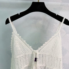 Hand-crocheted patchwork camisole