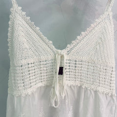 Hand-crocheted patchwork camisole