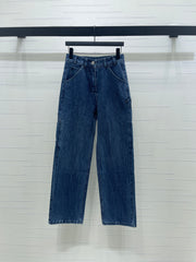 Vintage-style high-waisted jeans