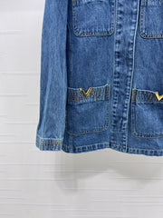 Collared Denim Shirt Jacket