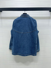 Collared Denim Shirt Jacket