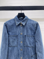 Collared Denim Shirt Jacket