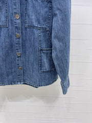 Collared Denim Shirt Jacket