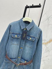 Vintage distressed denim jacket