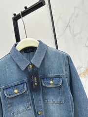 Vintage distressed denim jacket