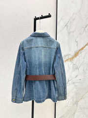 Vintage distressed denim jacket