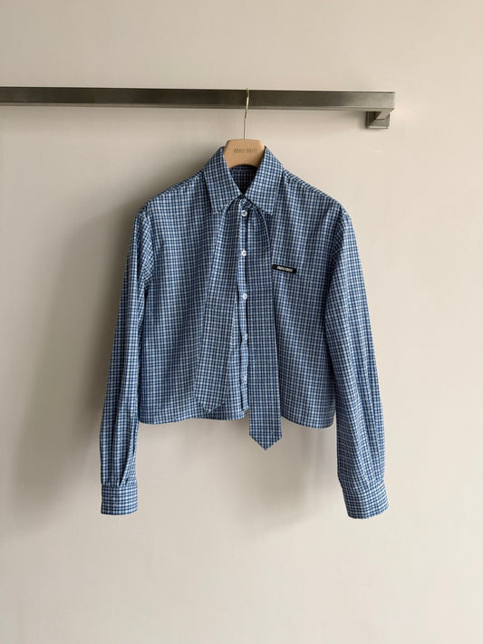 Blue Plaid Shirt