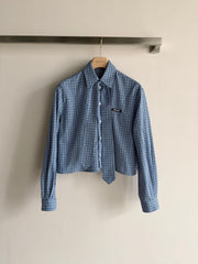 Blue Plaid Shirt