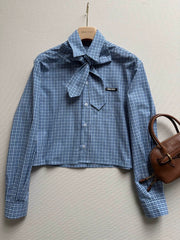 Blue Plaid Shirt