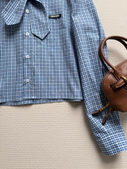 Blue Plaid Shirt