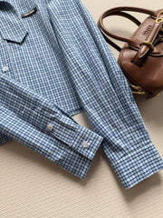 Blue Plaid Shirt