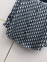 Printed color-blocked shirt