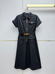 Workwear-style shirt dress