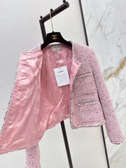 Youthful Pink Woven Jacket