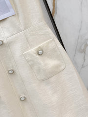 Workwear-style shirt dress