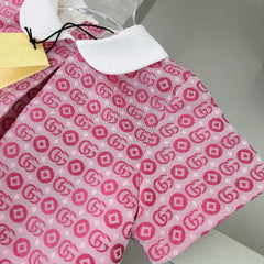 Peter Pan collar short-sleeved dress