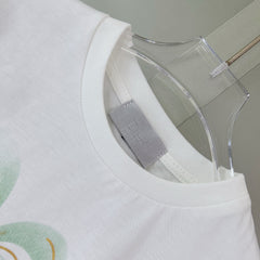 Classic embroidered midi skirt + casual T-shirt