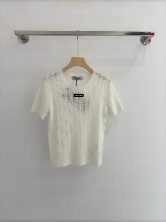 Cutout Short-Sleeve Top