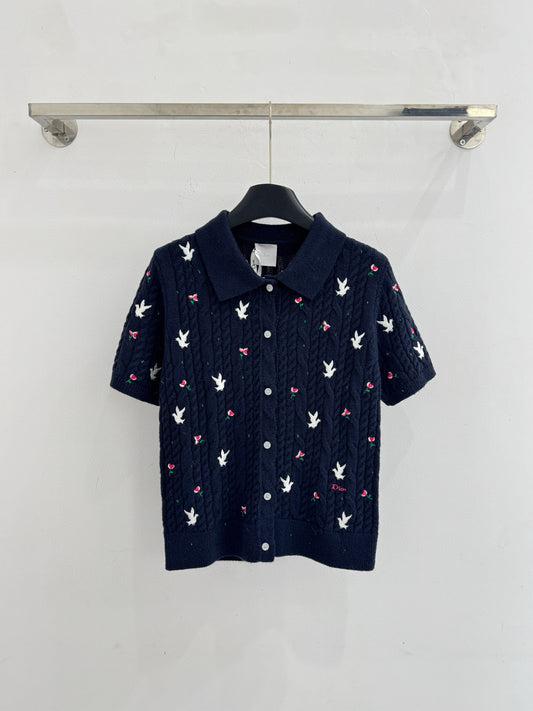 Short-sleeved cardigan