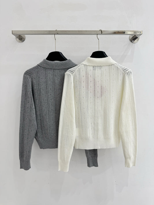 Collared Knit Cardigan