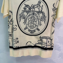 Printed Knit Short-Sleeve T-Shirt