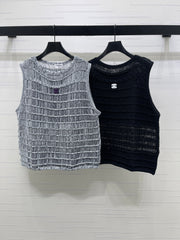 Knitted Crew Neck Vest