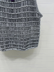 Knitted Crew Neck Vest