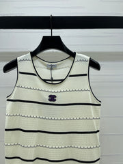 Knitted Striped Vest
