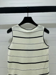 Knitted Striped Vest