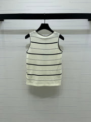 Knitted Striped Vest