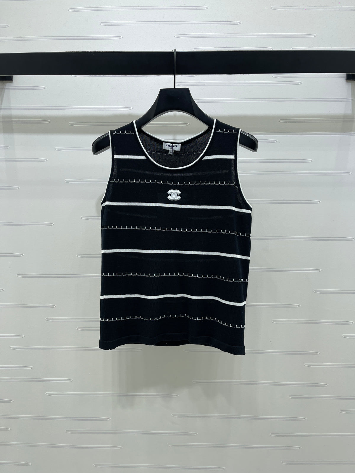 Knitted Striped Vest