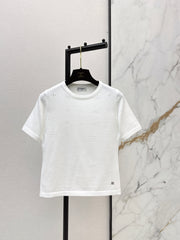 Hollow-out short-sleeved t-shirt