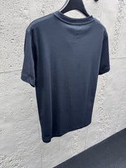 Neon Letter Print Crew Neck Short-Sleeve T-Shirt