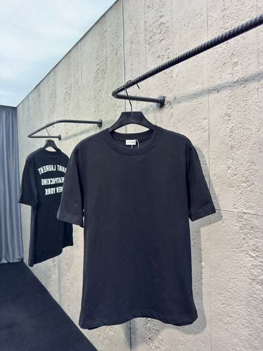 New York Print Crew Neck Short-Sleeve T-Shirt with Back