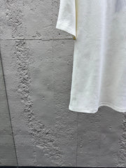 All-over print jacquard crew neck short-sleeved shirt with pockets