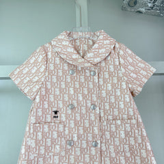 All-over logo print dress