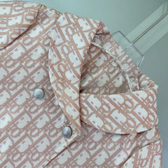 All-over logo print dress