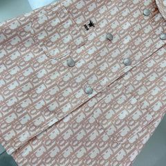 All-over logo print dress