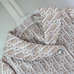 All-over logo print dress