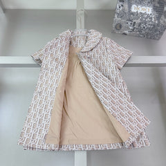 All-over logo print dress