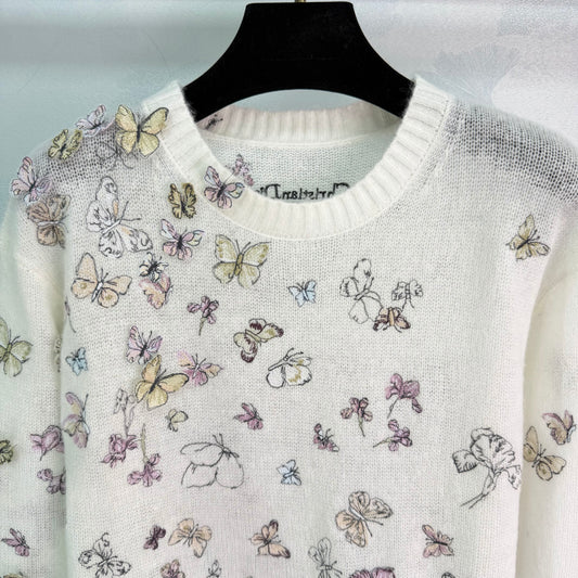 3D Butterfly Knit Sweater