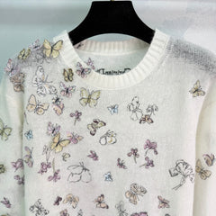 3D Butterfly Knit Sweater