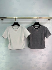 Knitted Short-Sleeve T-Shirt