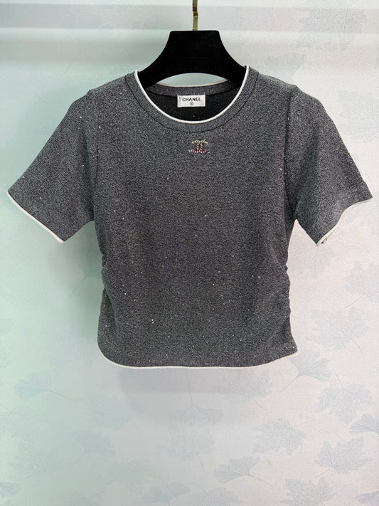 Knitted Short-Sleeve T-Shirt