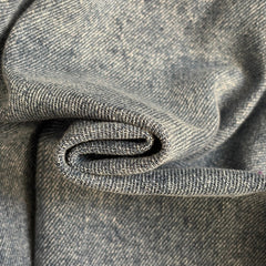 Multi-pocket, drawstring, fitted waist, lapel, long-sleeved denim jacket