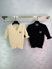 V-neck Knit Cardigan