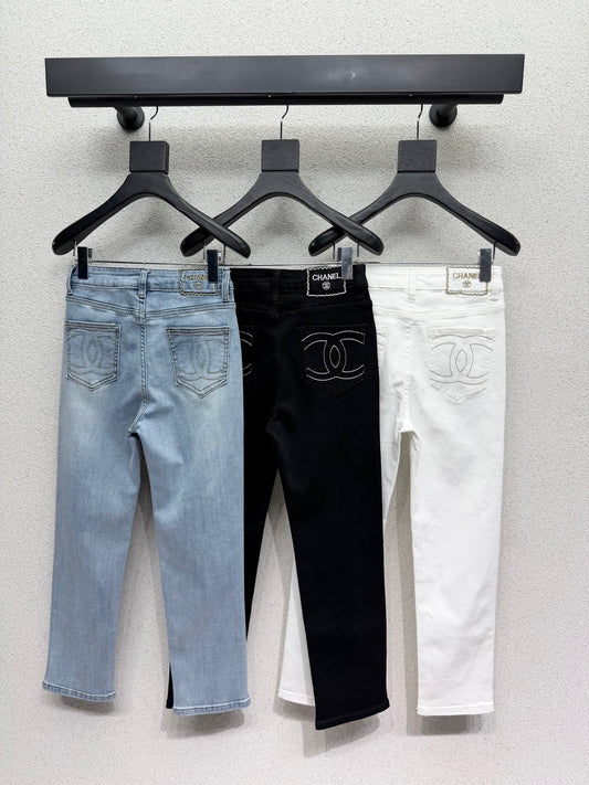 High-waisted stretch cropped cigarette pants