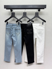 High-waisted stretch cropped cigarette pants