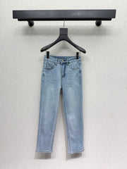 High-waisted stretch cropped cigarette pants