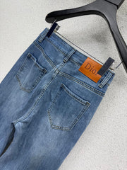 Logo straight-leg wide-leg jeans
